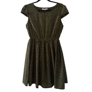 Ya Los Angeles | Olive Green Mini Dress